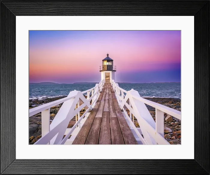 Framed Print : Marshall Point Lighthouse at Sunrise Port Clyde, , Maine, New England, USA Framed Print : Marshall Point Lighthouse at Sunrise Port Clyde, , Maine, New England, USA
