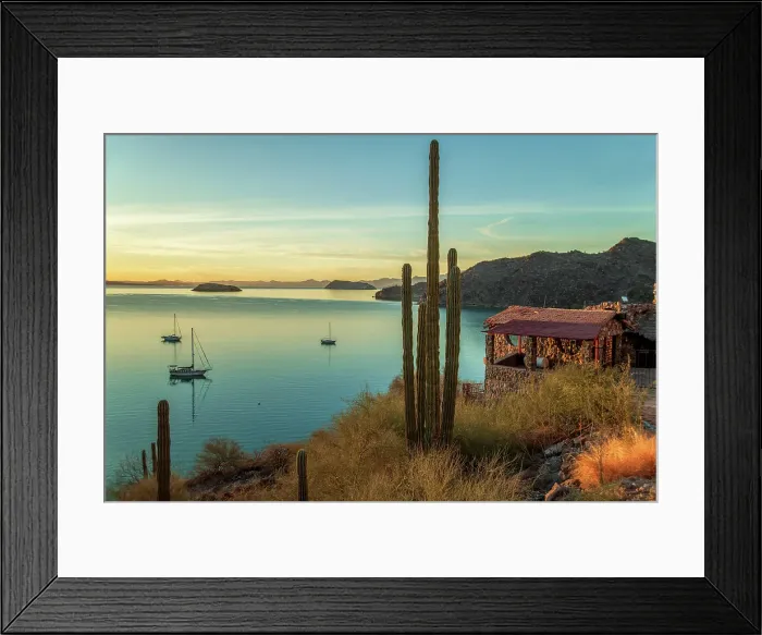 Framed Print : Mexico, Baja California Sur, Bahia Concepcion, sunrise Framed Print : Mexico, Baja California Sur, Bahia Concepcion, sunrise