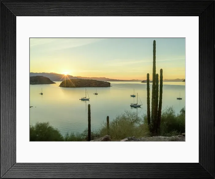 Framed Print : Mexico, Baja California Sur, Bahia Concepcion, sunrise Framed Print : Mexico, Baja California Sur, Bahia Concepcion, sunrise