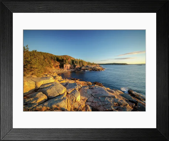 Framed Print : Coastal scene on Mount Desert Island, Ocean Path, Acadia National Park, Bar Harbor, Maine, United States Framed Print : Coastal scene on Mount Desert Island, Ocean Path, Acadia National Park, Bar Harbor, Maine, United States