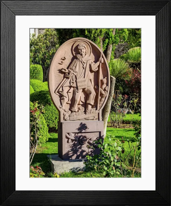 Framed Print : Sculpture at the gardens of Basilica of Our Lady of Guadalupe, Villa de Guadalupe, Mexico City, Mexico