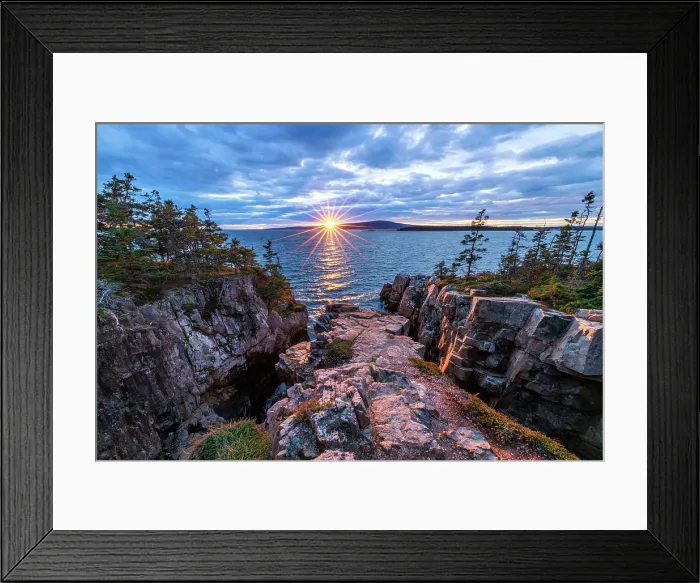 Framed Print : Coastal scene on Mount Desert Island, Ocean Path, Acadia National Park, Bar Harbor, Maine, USA Framed Print : Coastal scene on Mount Desert Island, Ocean Path, Acadia National Park, Bar Harbor, Maine, USA