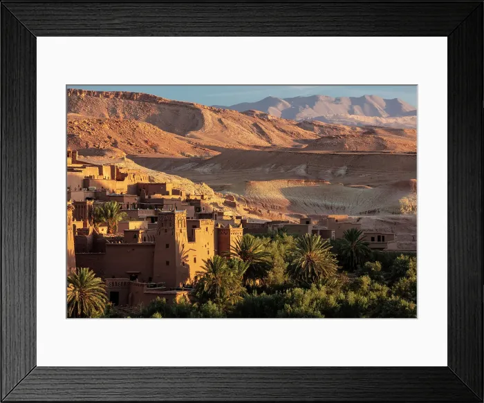 Framed Print : Kasbah Ait Ben Haddou with the Atlas Mountains in the distance, near Ouarzazate, Morocco Framed Print : Kasbah Ait Ben Haddou with the Atlas Mountains in the distance, near Ouarzazate, Morocco
