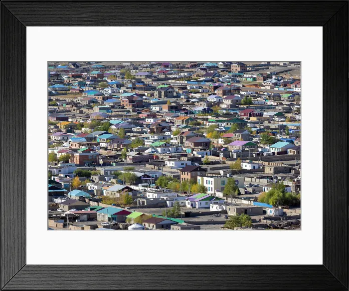 Framed Print : Ulgii City, Western Mongolia, Asia Framed Print : Ulgii City, Western Mongolia, Asia