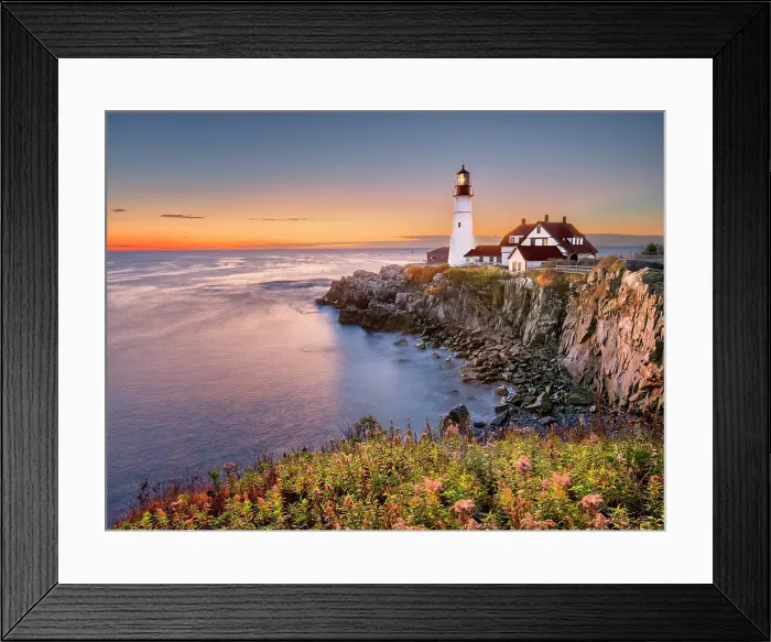 Framed Print : Portland Head Lighthouse, Cape Elizabeth, Sunrise Portland Maine, New England, USA Framed Print : Portland Head Lighthouse, Cape Elizabeth, Sunrise Portland Maine, New England, USA