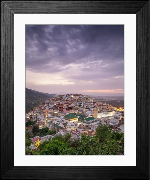 Framed Print : The holy town of Moulay Idris, near Meknes, Morocco Framed Print : The holy town of Moulay Idris, near Meknes, Morocco