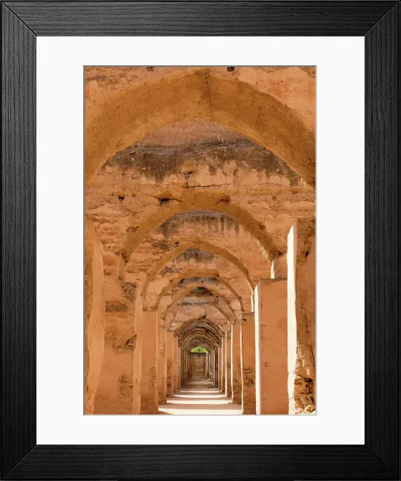 Framed Print : The granaries of Heri es-Souani (vaults of the imperial granaries), Meknes, Morocco Framed Print : The granaries of Heri es-Souani (vaults of the imperial granaries), Meknes, Morocco