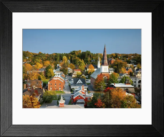 Framed Print : Montpellier, Vermont, New England, USA Framed Print : Montpellier, Vermont, New England, USA
