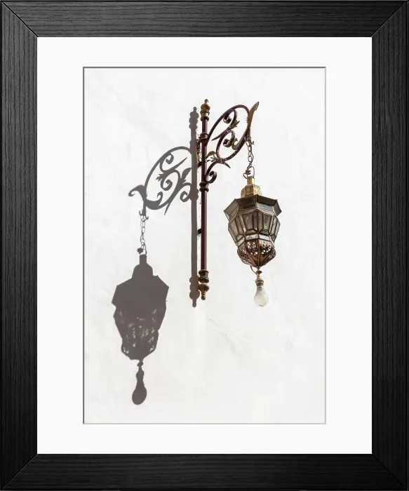 Framed Print : Ornate lantern and shadow on a whiite wall, Medina, Marrakech, Morocco Framed Print : Ornate lantern and shadow on a whiite wall, Medina, Marrakech, Morocco