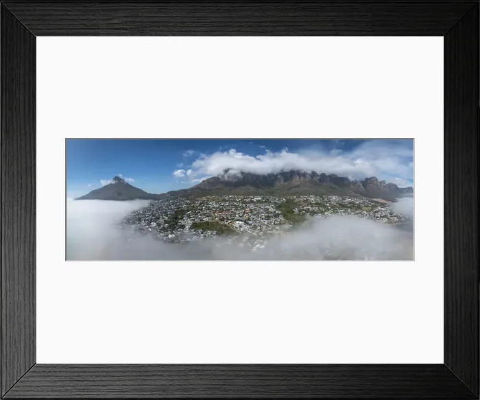 Framed Print : Camps Bay & The Twelve Apostles, Cape Town, Western Cape, South Africa Framed Print : Camps Bay & The Twelve Apostles, Cape Town, Western Cape, South Africa