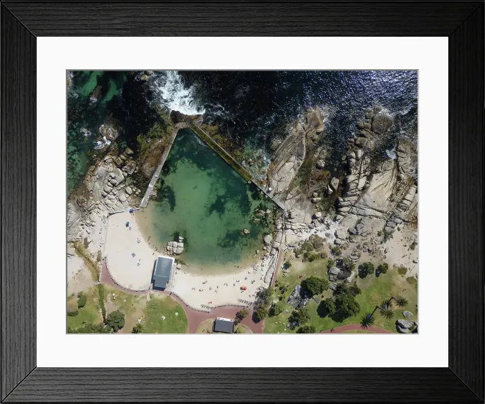 Framed Print : Tidal Pool, Camps Bay, Cape Town, Western Cape, South Africa
