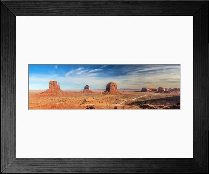 Framed Print : Panoramic view over the Monument Valley Navajo Tribal Park, Utah-Arizona, USA Framed Print : Panoramic view over the Monument Valley Navajo Tribal Park, Utah-Arizona, USA