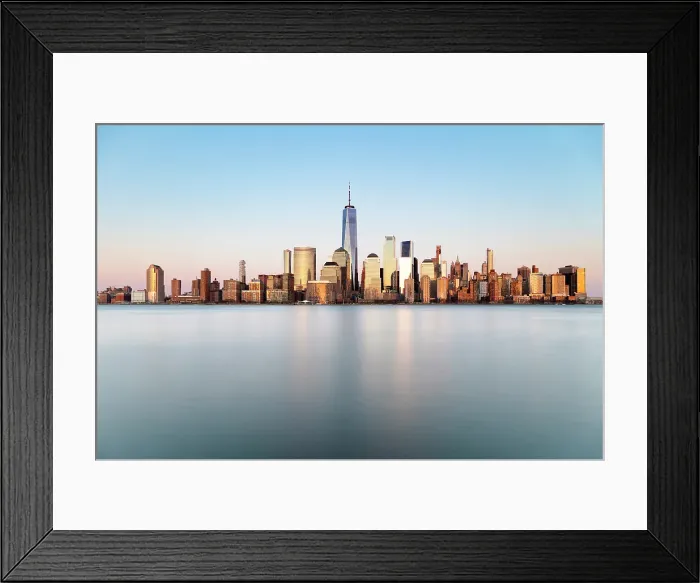Framed Print : Manhattan and the One World Trade Centre, from Exchange Place, Jersey City, New Jersey, USA Framed Print : Manhattan and the One World Trade Centre, from Exchange Place, Jersey City, New Jersey, USA