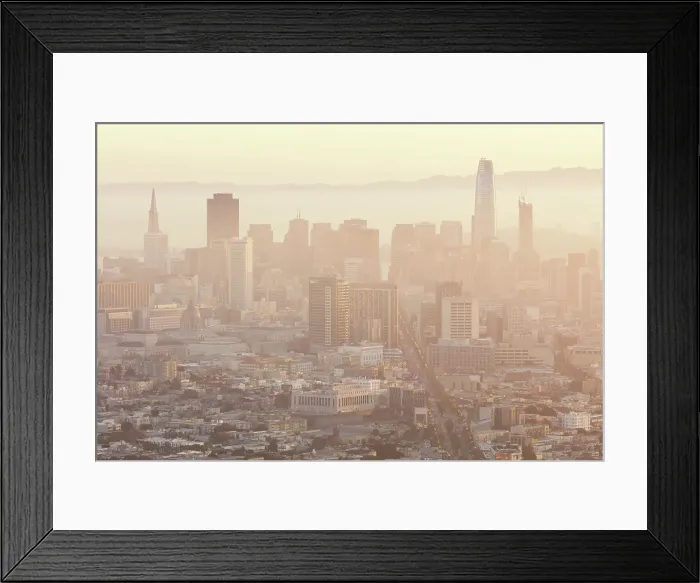 Framed Print : San Francisco from Twin Peaks at dawn, San Francisco, Califormia, USA Framed Print : San Francisco from Twin Peaks at dawn, San Francisco, Califormia, USA