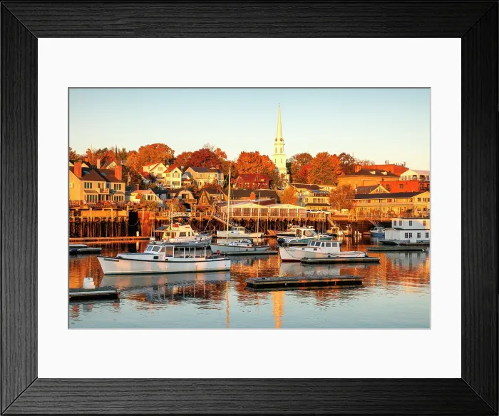 Framed Print : Boats at Camden Harbour, Camden, Maine, USA Framed Print : Boats at Camden Harbour, Camden, Maine, USA
