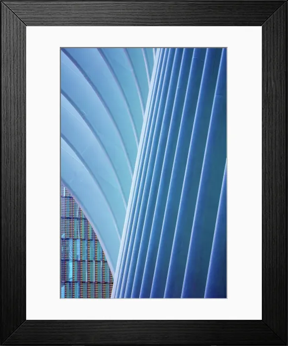 Framed Print : Abstract detail of the exterior of The Oculus, World Trade Centre Station, Manhattan, New York City, New York, USA Framed Print : Abstract detail of the exterior of The Oculus, World Trade Centre Station, Manhattan, New York City, New York, USA