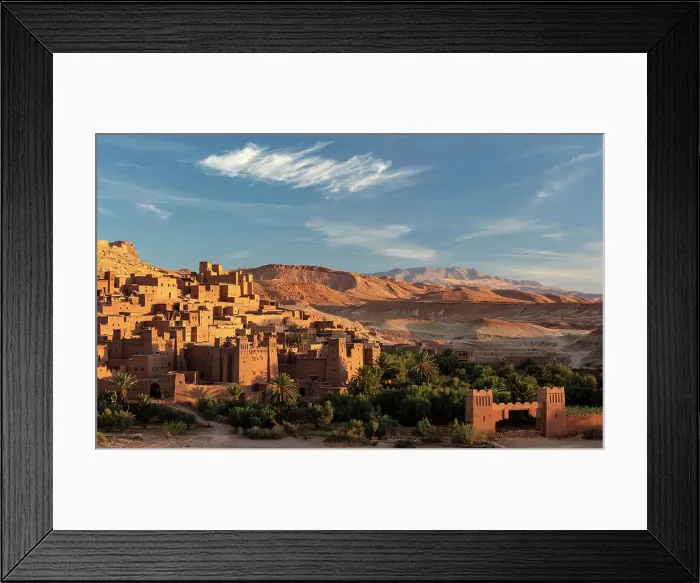 Framed Print : Kasbah Ait Ben Haddou with the Atlas Mountains in the distance, near Ouarzazate, Morocco Framed Print : Kasbah Ait Ben Haddou with the Atlas Mountains in the distance, near Ouarzazate, Morocco
