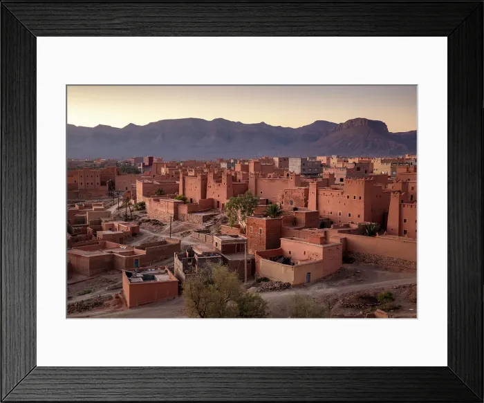 Framed Print : The ancient town of Nkob at dawn, Morocco Framed Print : The ancient town of Nkob at dawn, Morocco