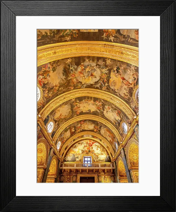 Framed Print : Interior of St. John's Co-Cathedral, Valletta, Malta, Southern Europe Framed Print : Interior of St. John's Co-Cathedral, Valletta, Malta, Southern Europe
