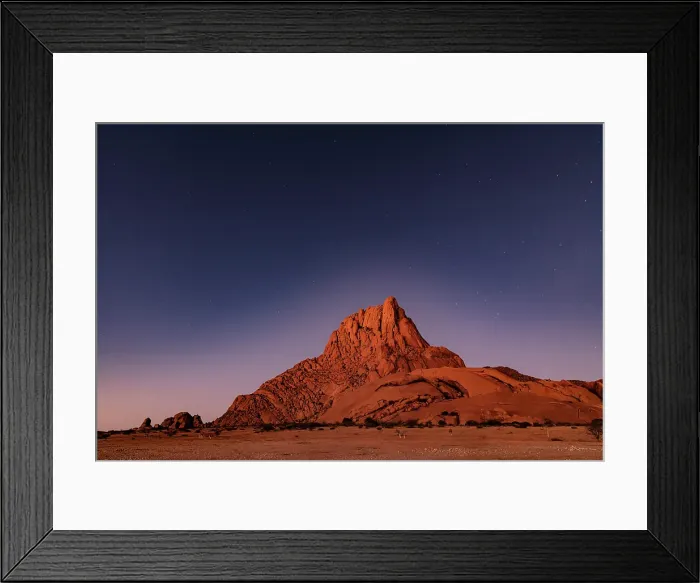 Framed Print : Ancient granite mountains at dawn, Spitzkoppe, Namib Desert, Namibia Framed Print : Ancient granite mountains at dawn, Spitzkoppe, Namib Desert, Namibia