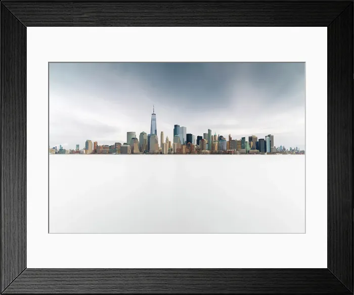 Framed Print : Manhattan and the One World Trade Centre, from Liberty State Park, Jersey City, New Jersey, USA