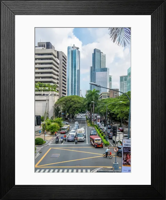 Framed Print : Makati, Manila, capital of The Philippines Framed Print : Makati, Manila, capital of The Philippines