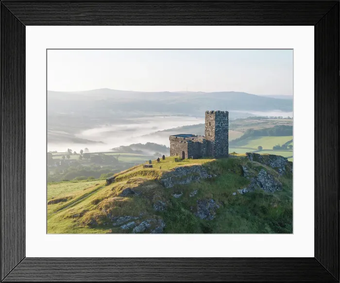 Framed Print : Aerial view of St Michael De Rupe church on Brentor, Dartmoor National Park, Devon, England. Summer (July) 2024 Framed Print : Aerial view of St Michael De Rupe church on Brentor, Dartmoor National Park, Devon, England. Summer (July) 2024