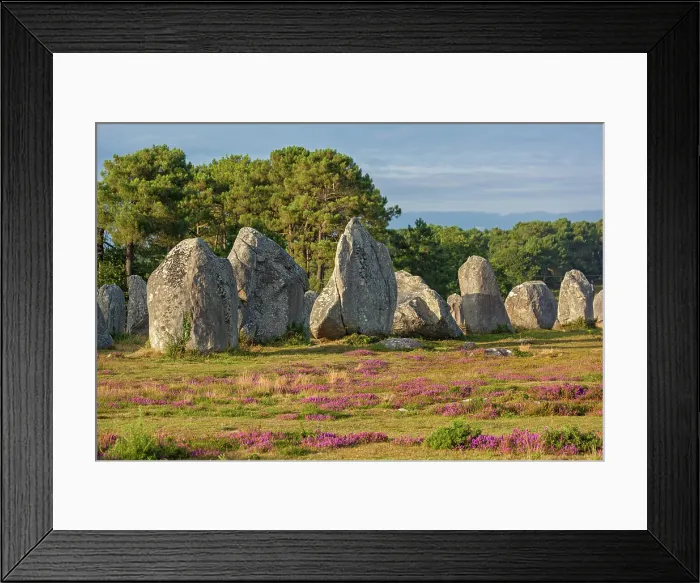 Framed Print : France, Brittany, Morbihan, rows of stone, Kermario Framed Print : France, Brittany, Morbihan, rows of stone, Kermario
