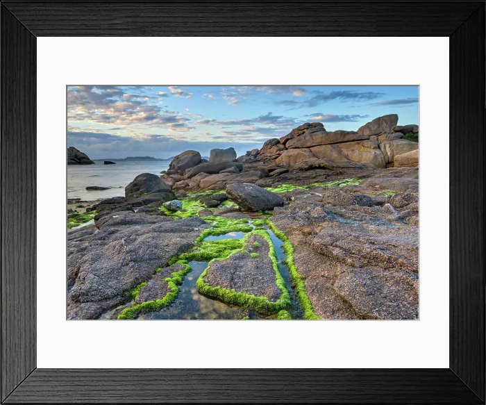 Framed Print : France, Brittany, Cotes d'Armor, Cote de Granit Rose Framed Print : France, Brittany, Cotes d'Armor, Cote de Granit Rose