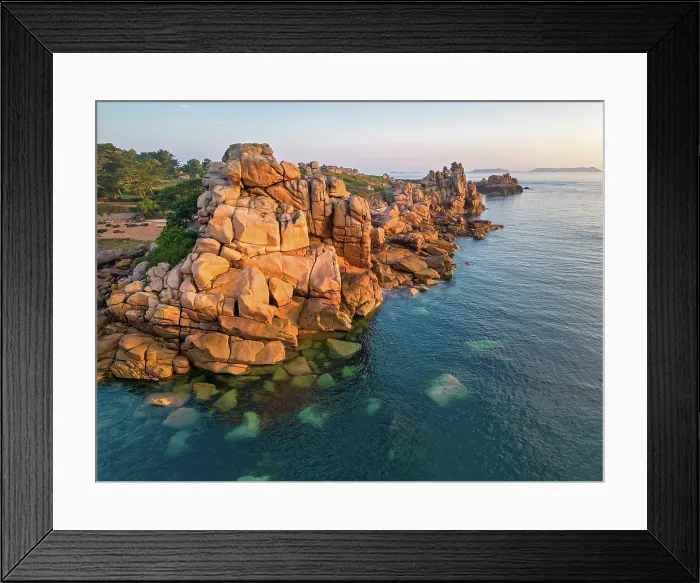 Framed Print : France, Brittany, Cotes d'Armor, Cote de Granit Rose Framed Print : France, Brittany, Cotes d'Armor, Cote de Granit Rose