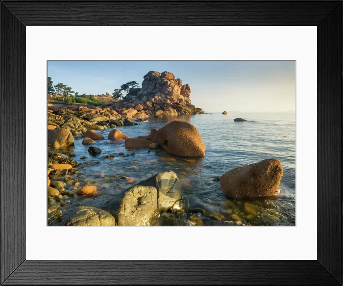 Framed Print : France, Brittany, Cotes d'Armor, Cote de Granit Rose Framed Print : France, Brittany, Cotes d'Armor, Cote de Granit Rose