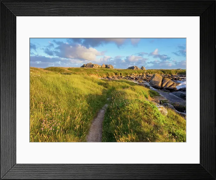 Framed Print : France, Brittany, Finistere, Plage de Meneham coast Framed Print : France, Brittany, Finistere, Plage de Meneham coast