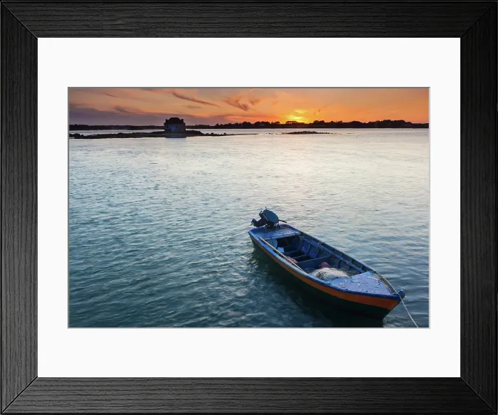 Framed Print : France, Brittany, Morbihan, St-Cado village Framed Print : France, Brittany, Morbihan, St-Cado village