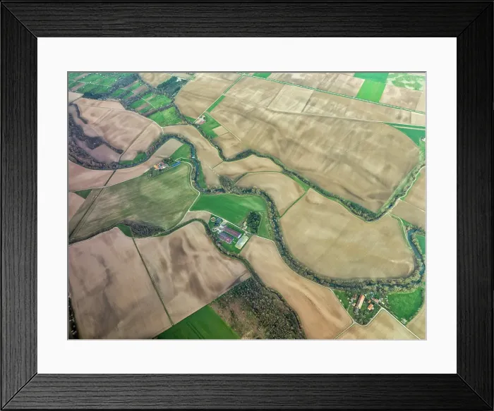 Framed Print : Aerial view of agriculture field area Kingersheim, Mulhouse, Alsace, France Framed Print : Aerial view of agriculture field area Kingersheim, Mulhouse, Alsace, France
