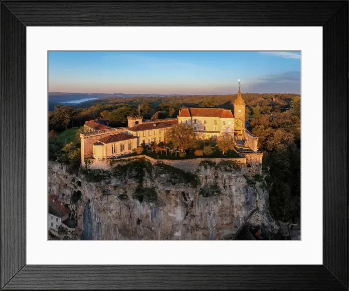 Framed Print : Aerial view of the chateau de Rocamadour, Rocamadour, Lot, Occitanie, France Framed Print : Aerial view of the chateau de Rocamadour, Rocamadour, Lot, Occitanie, France
