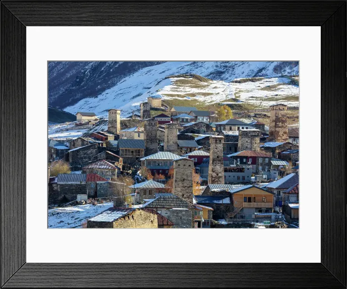 Framed Print : Defensve towers, Ushguli, Upper Svaneti (Zemo Svaneti), Georgia Framed Print : Defensve towers, Ushguli, Upper Svaneti (Zemo Svaneti), Georgia