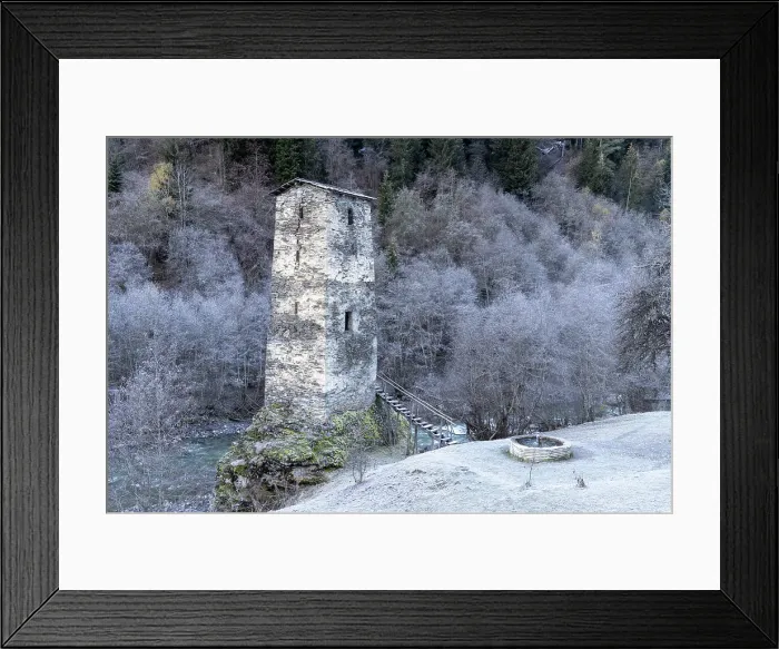 Framed Print : Tower of Love, Mestia, Upper Svaneti (Zemo Svaneti), Georgia Framed Print : Tower of Love, Mestia, Upper Svaneti (Zemo Svaneti), Georgia