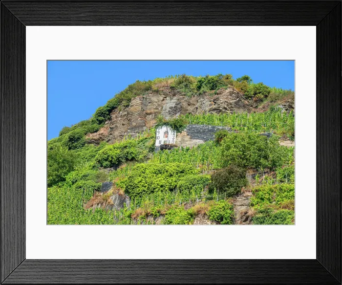 Framed Print : Wehlen sundial, Mosel, Rhineland-Palatinate, Germany Framed Print : Wehlen sundial, Mosel, Rhineland-Palatinate, Germany