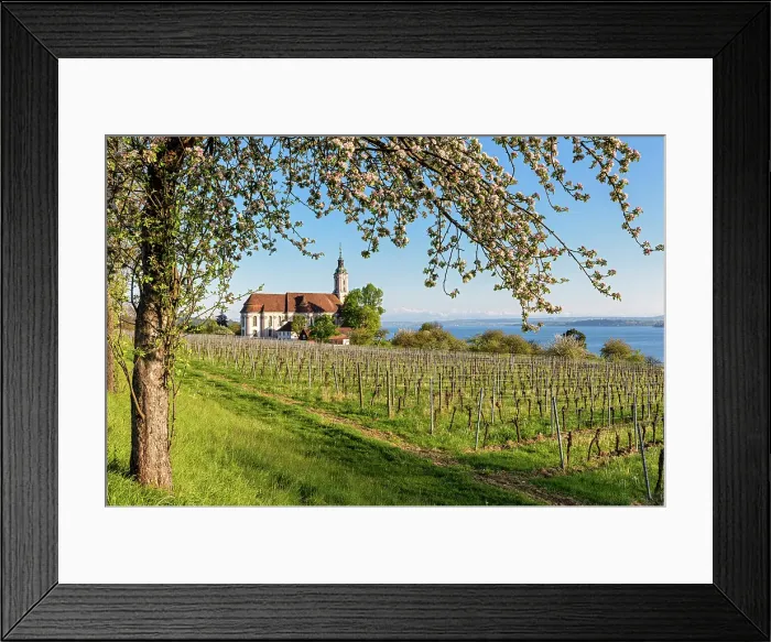 Framed Print : Germany, Baden-Wuerttemberg, Lake Constance, Birnau church Framed Print : Germany, Baden-Wuerttemberg, Lake Constance, Birnau church