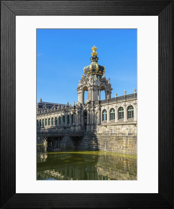 Framed Print : Building of Zwinger museum against blue sky at sunny day, Dresden, Saxony, Germany Framed Print : Building of Zwinger museum against blue sky at sunny day, Dresden, Saxony, Germany