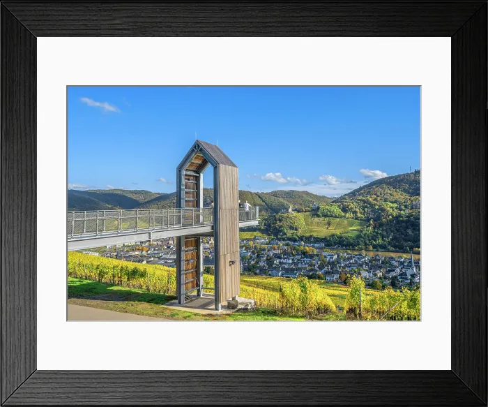 Framed Print : Skywalk Kurpark at Bernkastel-Kues, Mosel, Mosel valley, Rhineland-Palatinate, Germany Framed Print : Skywalk Kurpark at Bernkastel-Kues, Mosel, Mosel valley, Rhineland-Palatinate, Germany