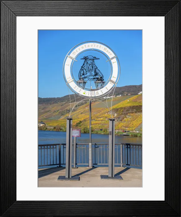Framed Print : Sundial at Bernkastel-Kues, Mosel, Mosel valley, Rhineland-Palatinate, Germany Framed Print : Sundial at Bernkastel-Kues, Mosel, Mosel valley, Rhineland-Palatinate, Germany