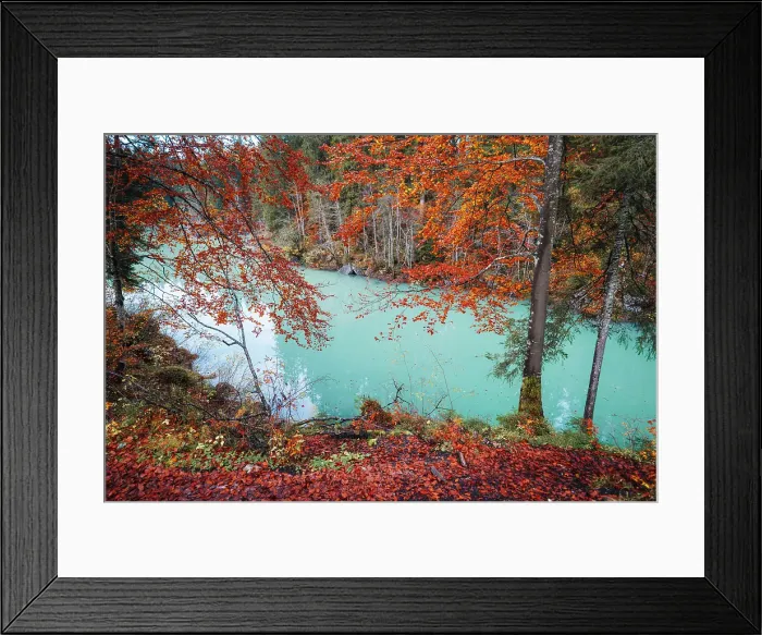 Framed Print : Fusine Lakes in Autumn, Friuli Venezia Giulia, Italy Framed Print : Fusine Lakes in Autumn, Friuli Venezia Giulia, Italy