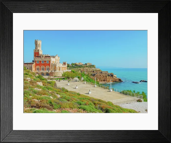 Framed Print : View of Tafuri castle, Marzamemi, Noto Valley, Sicily, Italy Framed Print : View of Tafuri castle, Marzamemi, Noto Valley, Sicily, Italy