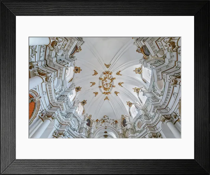 Framed Print : Chiesa di Santa Chiara interior, Noto, Noto Valley, Sicily, Italy