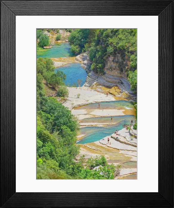 Framed Print : Avola lakes, high angle view, Avola, Noto Valley, Sicily, Italy