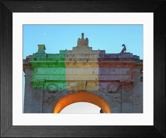 Framed Print : Royal Gate painted with light, Noto, Noto Valley, Sicily, Italy Framed Print : Royal Gate painted with light, Noto, Noto Valley, Sicily, Italy