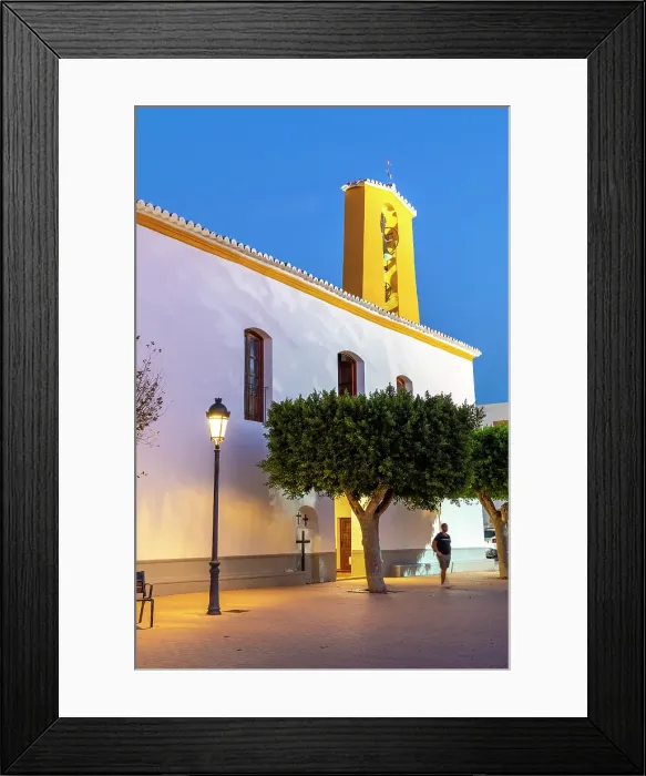 Framed Print : Santa Gertrudis de Fruitera Church at Dusk, Santa Gertrudis de Fruitera, Ibiza, Balearic Islands, Spain Framed Print : Santa Gertrudis de Fruitera Church at Dusk, Santa Gertrudis de Fruitera, Ibiza, Balearic Islands, Spain