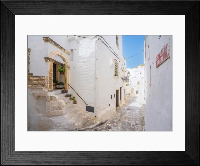 Framed Print : Ostuni, town in Puglia, Southern Italy. Brindisi Province Framed Print : Ostuni, town in Puglia, Southern Italy. Brindisi Province