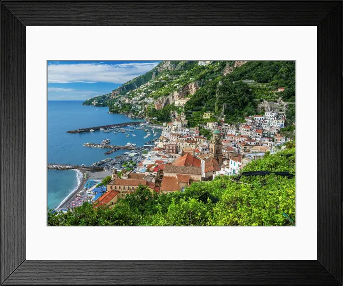 Framed Print : Amalfi, Campania, Italy Framed Print : Amalfi, Campania, Italy